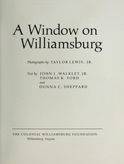 A window on Williamsburg  Cover Image