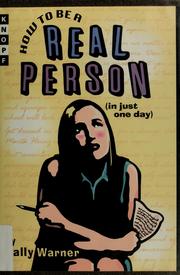 How to be a real person (in just one day)  Cover Image